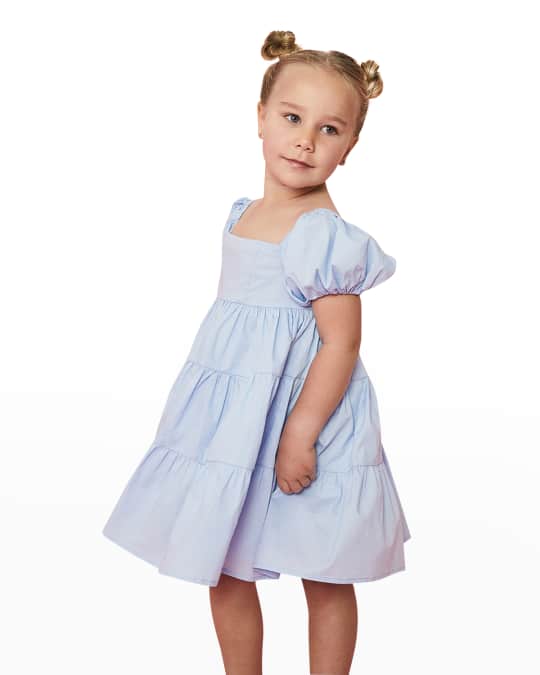 Girl s Ettsie Solid Tiered Dress Size 4 16