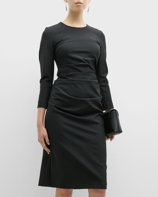 navy blue dress for baby girl Buy COS JERSEY MIDI COLUMN DRESS 2026 Online main image 0