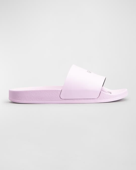 Off White Off Stamp Logo Pool Sandals Neiman Marcus