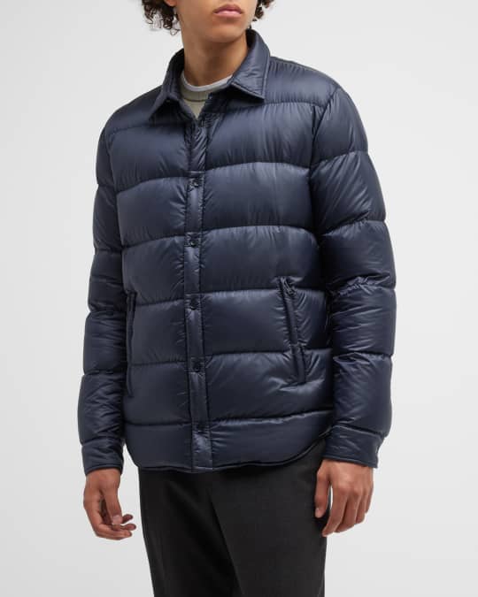 Herno Men s Quilted Nylon Shirt Jacket Neiman Marcus