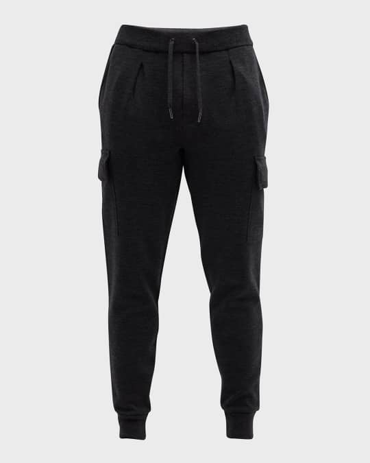 Ralph Lauren Purple Label Men s Heathered Cargo Jogger Pants Neiman Marcus