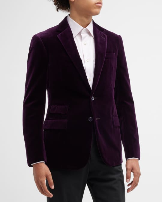 Ralph Lauren Purple Label Men's Kent Single-Breasted Velvet Dinner