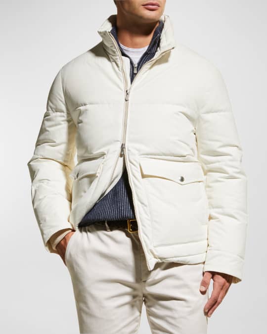 ブルゾン Brunello Cucinelli Monile Down Jacket With Technical Padding Brunello Cucinelli Monile Down Jacket With Technical Padding
