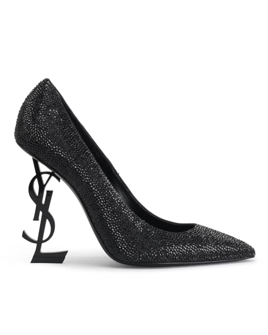 Saint Laurent Opyum YSL Crystal Pumps Neiman Marcus