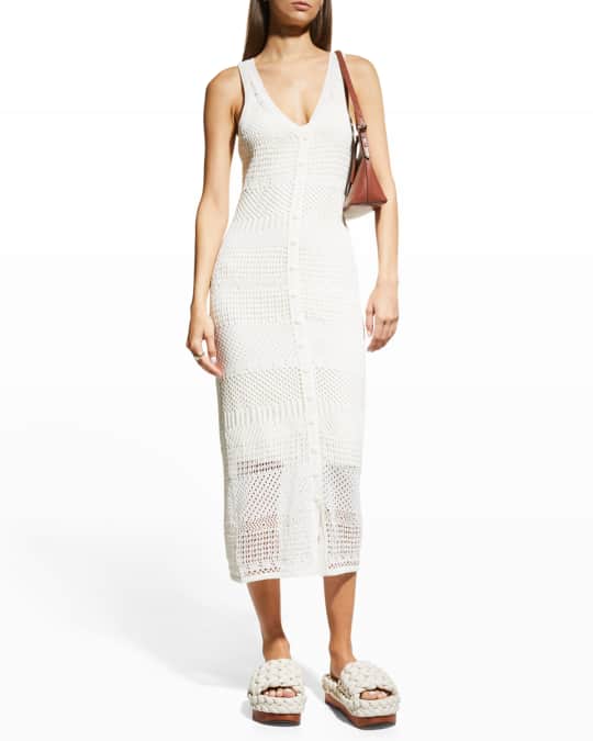elegant knit dress Andreeva KNIT MIDI DRESS WITH FEATHERS
