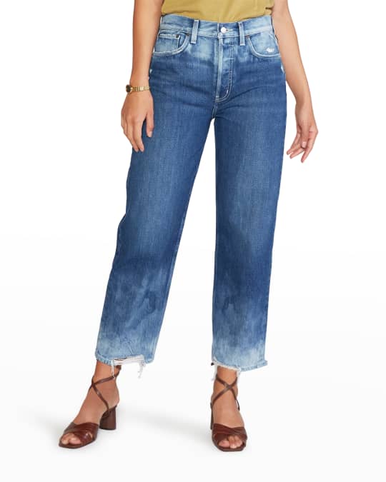 ETICA Tyler Organic Vintage Straight Cropped Jeans | Neiman Marcus