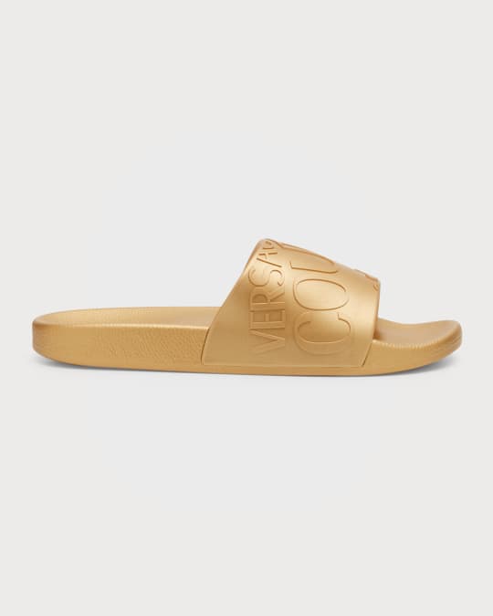 Men s Metallic Slide Sandals