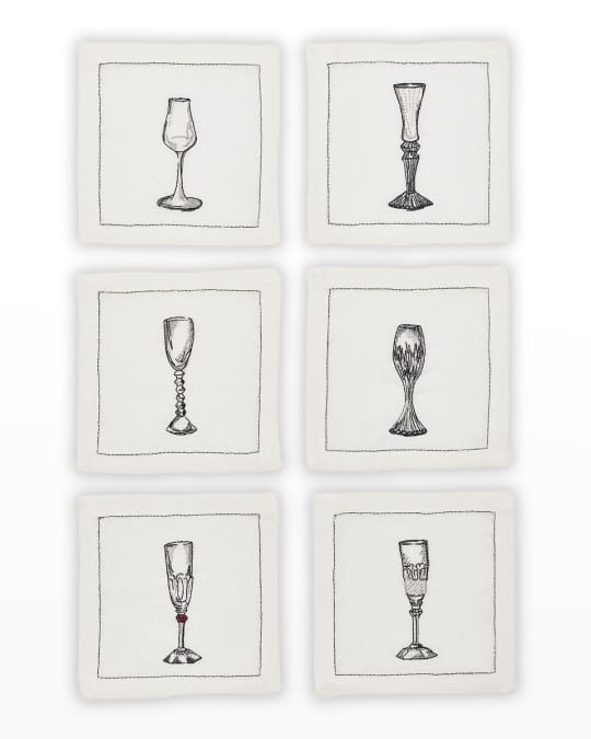 Bubbles Cocktail Napkins, Set of 6