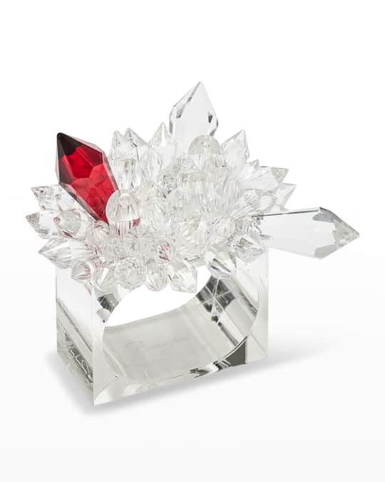 Baccarat x Kim Seybert Zenith Napkin Rings, Set of 4 | Neiman Marcus