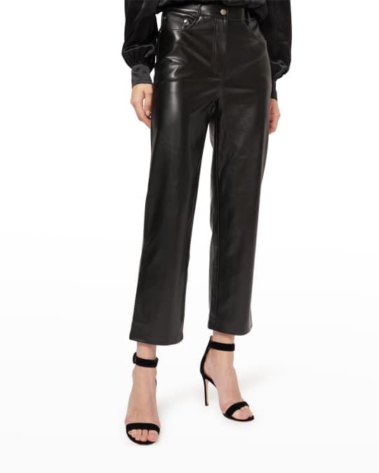 Cami NYC Hanie Cropped Bootcut Vegan Leather Pants Neiman Marcus