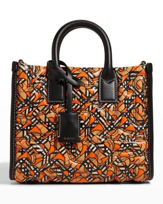 Burberry Freya Heritage Check TB Monogram Tote Bag Neiman Marcus