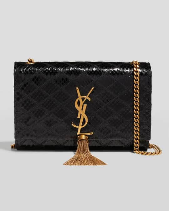 Saint Laurent Kate Small YSL Python Shoulder Bag