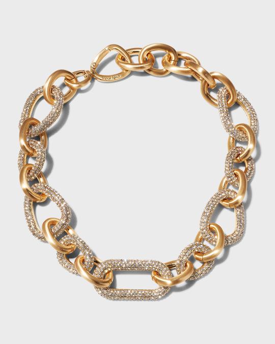 Cult Gaia Gold Chain Necklace Cult Gaia Reyes Necklace in Brass | REVOLVE main image 4