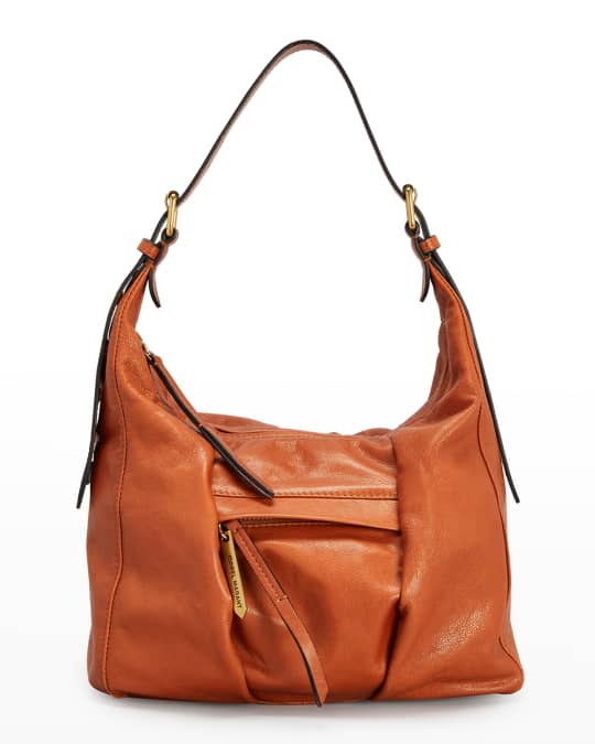 Niamey Zip Leather Hobo Bag