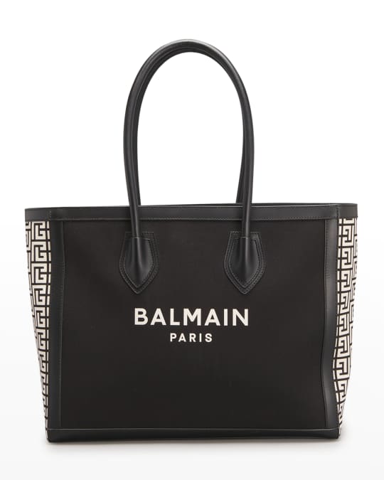 Balmain B Army Logo Monogram Shopper Tote Bag | Neiman Marcus