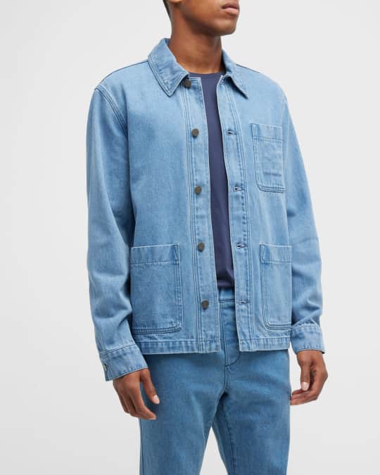 Onia Men s Denim Utility Jacket Neiman Marcus