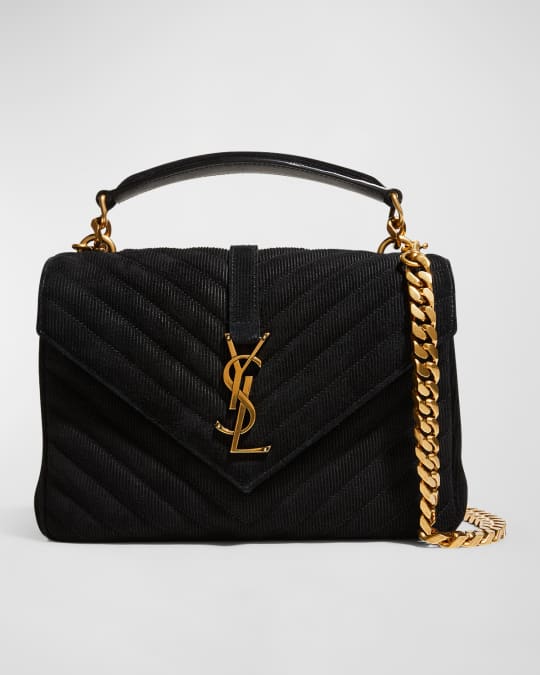 【SAINT LAURENT】COLLEGE MEDIUM SHOULDER BAG SAINT LAURENT College Medium Chain quilted leather shoulder