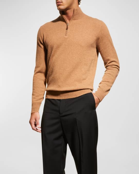 Neiman Marcus Cashmere Collection Men s Cloud Cashmere Quarter Zip