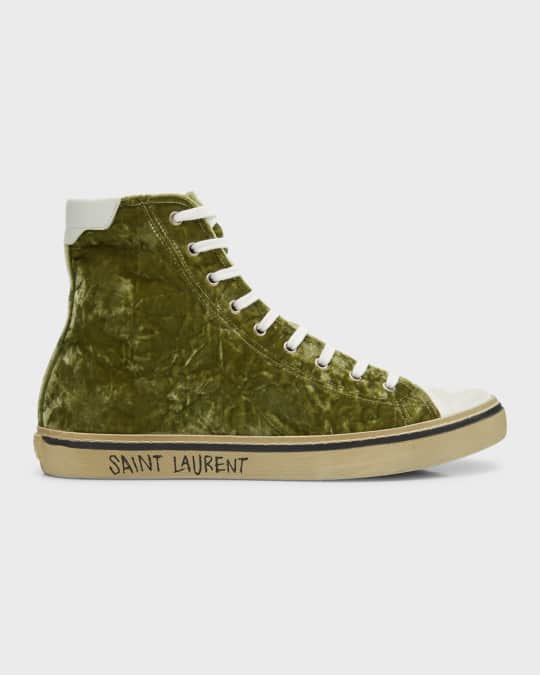 Saint laurent cheap velvet sneakers