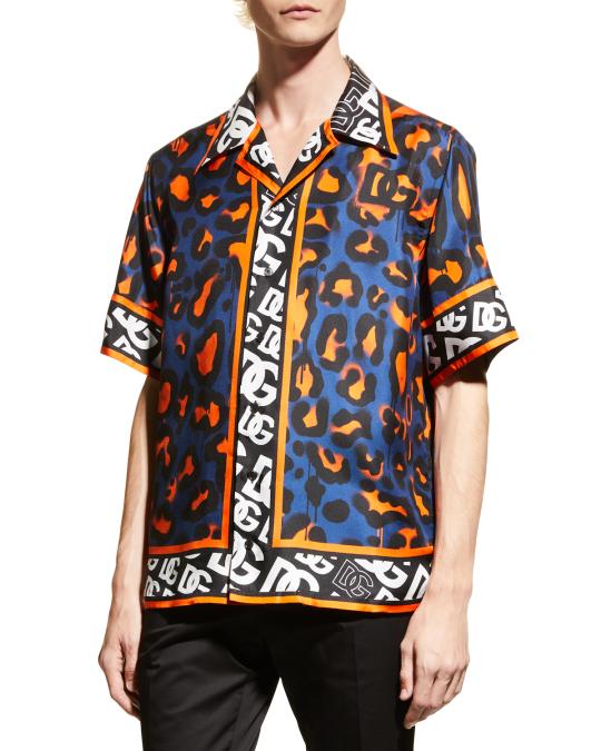 dg dress shirt Dolce&Gabbana Men's DG-Logo Dress Shirt
