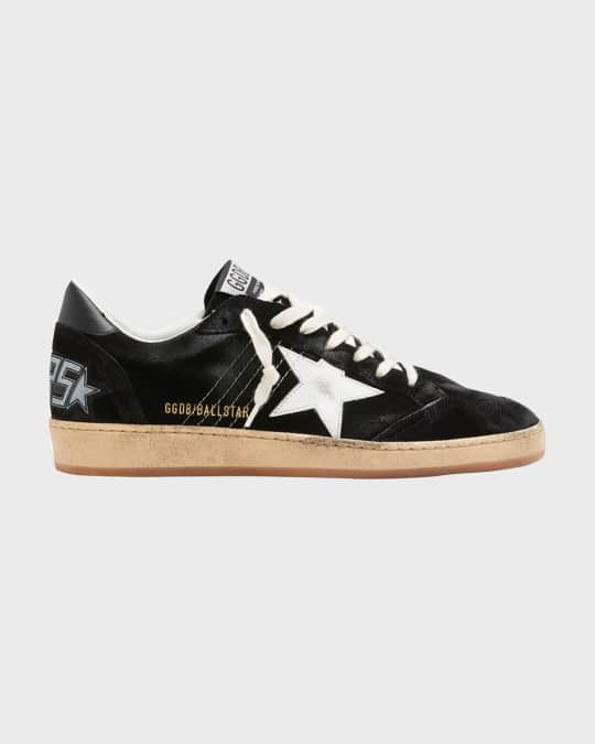 Golden Goose Men's Ballstar Suede Low-Top Sneakers | Neiman Marcus