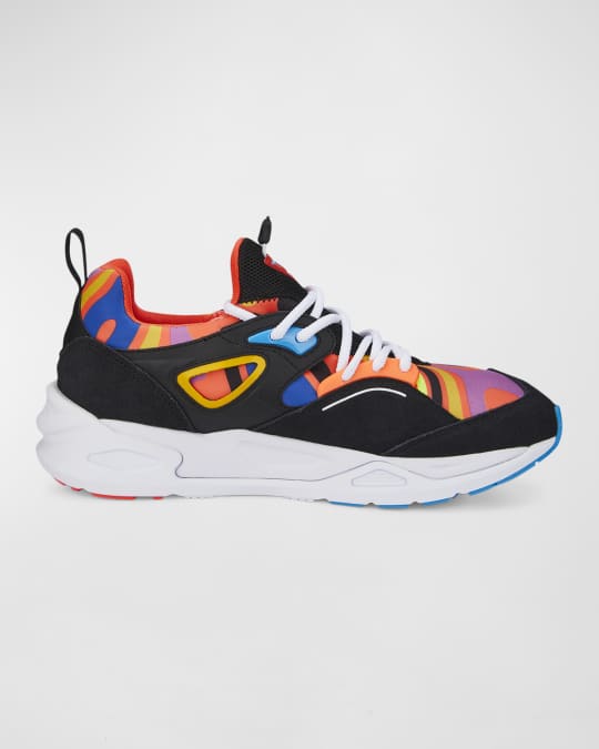 Men s TRC Blaze Lava Multicolor Textile Low Top Sneakers