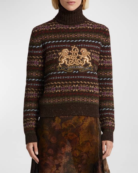 Polo ralph lauren crest turtleneck sweater deals