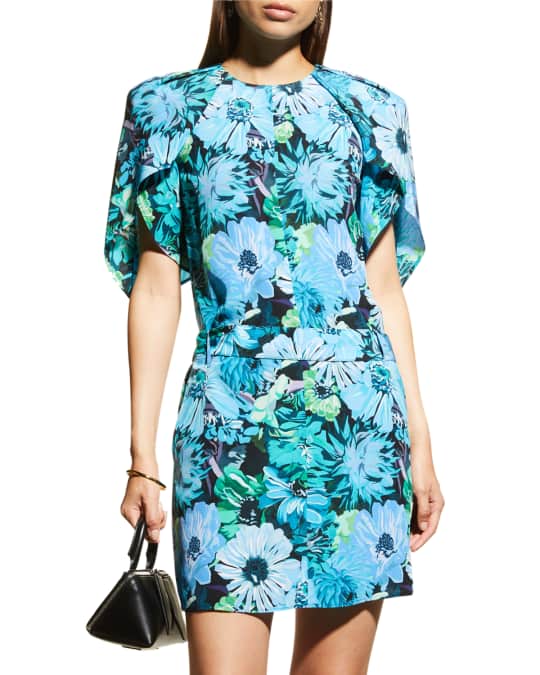 STELLA MCCARTNEY★CREPE FLORAL HIBISCUS PRINT MINI DRESS Stella McCartney | Dresses | Stella Mccartney Dress Crepe