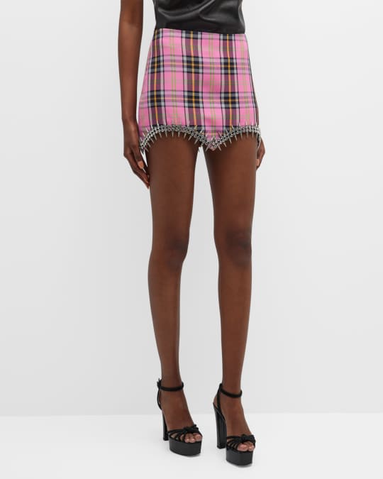 Christmas shop plaid skirt 8x10