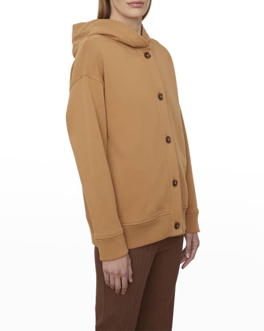 Vince oversized cotton hoodie top