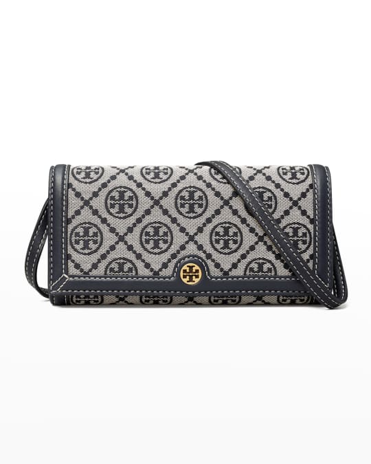 Tory Burch T Monogram Jacquard Wallet Crossbody Bag Neiman Marcus