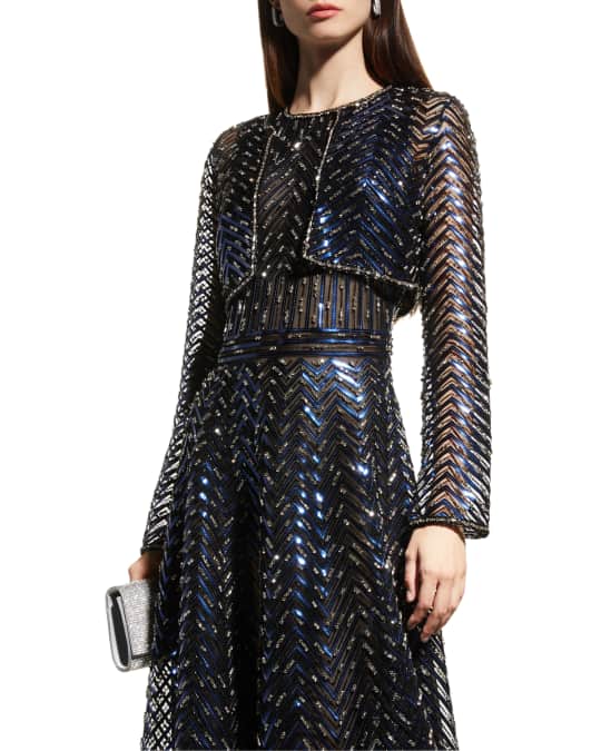 beaded bolero jackets for evening dresses Formal Sequins Bolero Evening Jacket main image 0