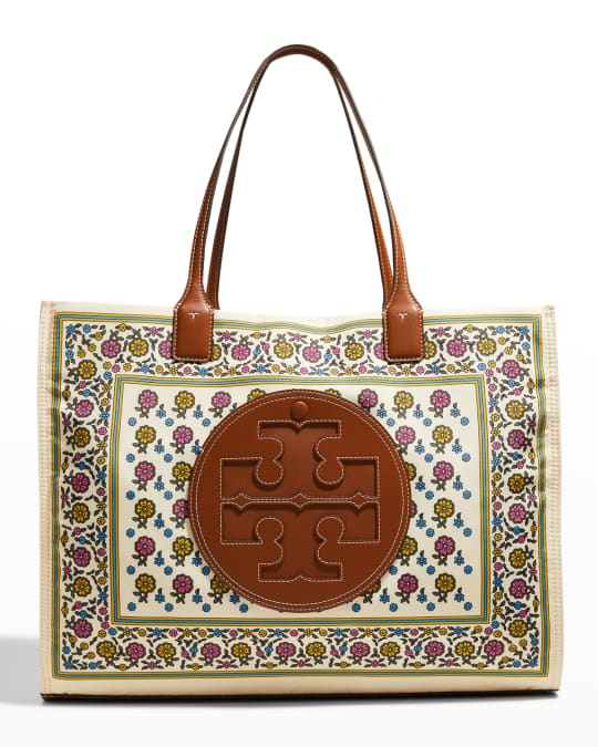 NEW Tory Burch Afternoon Tea Floral Printed Canvas Ella Tote $358