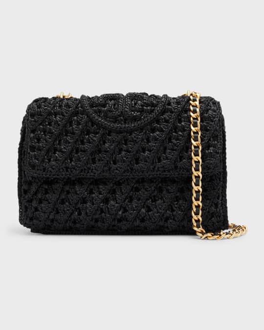 Tory burch fleming straw clutch 2025