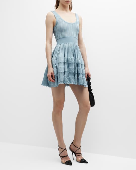 ALAIA Crinoline Mini Dress | Neiman Marcus