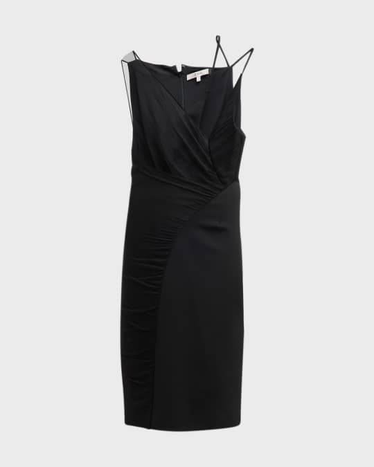 knee length dresses for ladies Steve Madden Women's Nola Mesh Midi Dress - Black