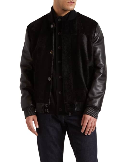 Neiman marcus mens leather jacket hot sale
