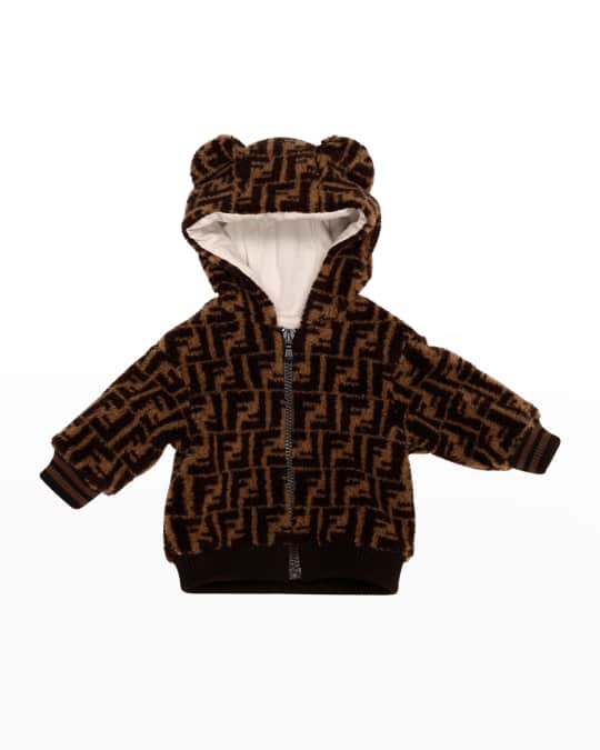 Fuzzy discount monogram jacket