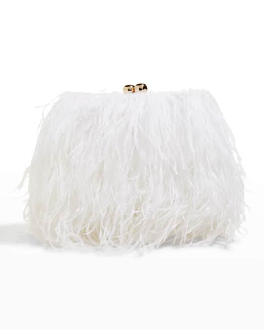 Serpui Charlotte Ostrich Feather Clutch Bag Neiman Marcus