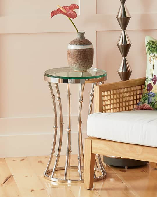 William D Scott Tucson Collection Soft Stripe Small Round Vase 8.5