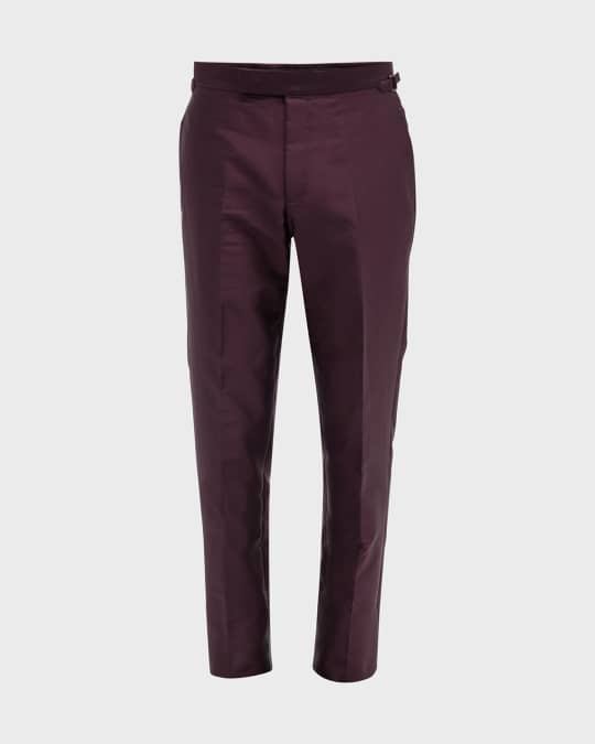 TOM FORD Men's Solid Twill Dress Pants