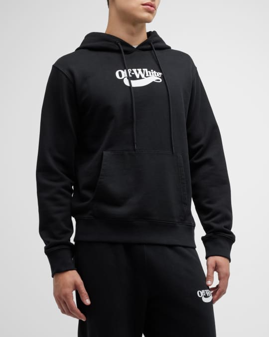 Off White Men s Logo Pullover Hoodie Neiman Marcus