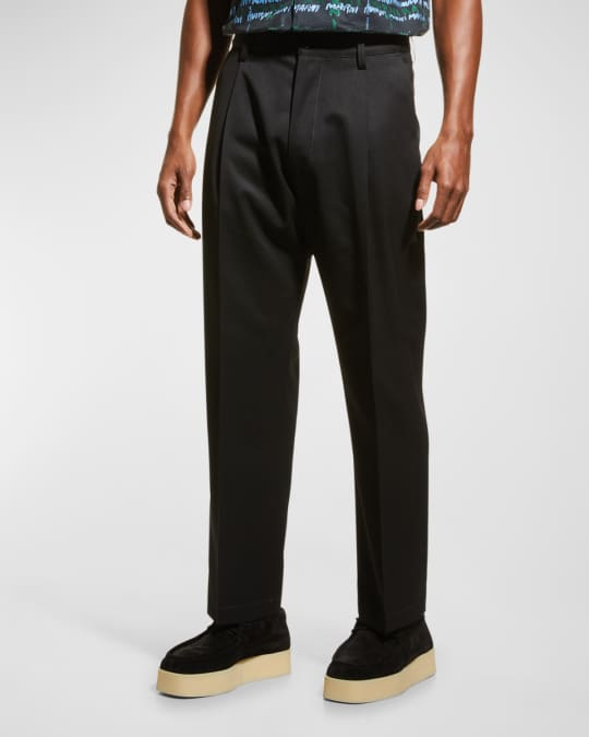 Marni Men's Pleated Wool Trousers Neiman Marcus
