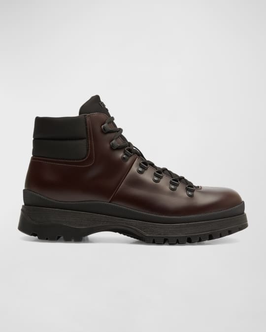 Men s Brucciato Leather Lace Up Hiking Boots