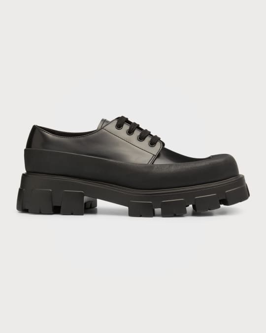 Prada Monolith Lug Sole Derby Prada Monolith Lug Sole Derby Black