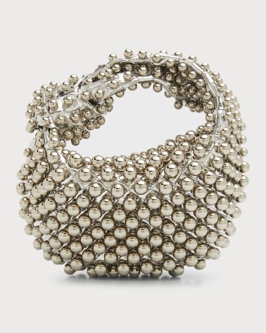 スモールジョディバッグ Bottega Veneta Jodie Mini Studded Mirror Top-Handle Bag