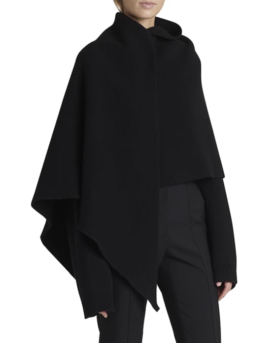 80's カナダ製 Neiman-Marcus ファー襟 ダブル ウールコート カシミヤ ロング コート フォックス ファー 襟付き ダブル仕立て