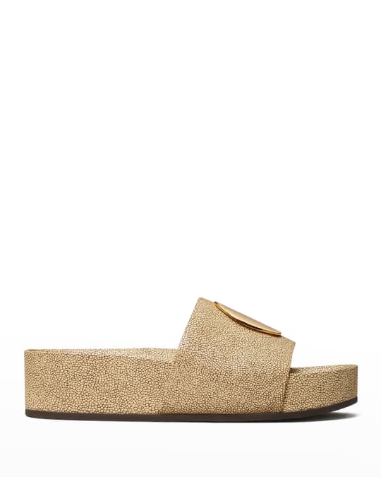 Patos studded cheap flat slide