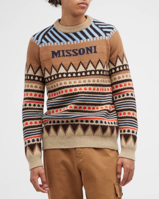 Missoni Men's Geometric Ski Knit Sweater | Neiman Marcus