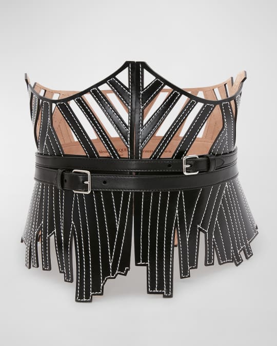 ベルト Alexander Mcqueen Cage Corset Belt McQueen Laser-Cut Cage Corest Belt | Neiman Marcus